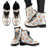 Cute Onions Smiling Faces Leather Boots