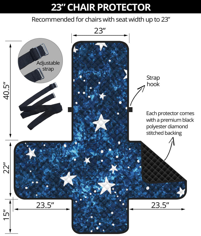 Night sky star pattern Chair Cover Protector