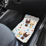 Cute Chihuahua Dog Pattern Front And Back Car Mats