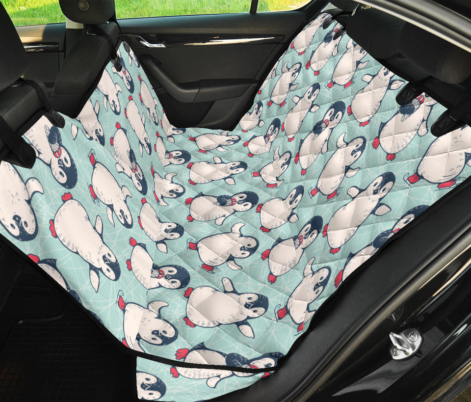 Cute Penguin Pattern Dog Car Seat Covers