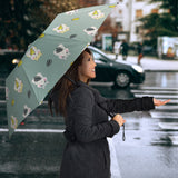 Cute Hamster Cheese Pattern Umbrella