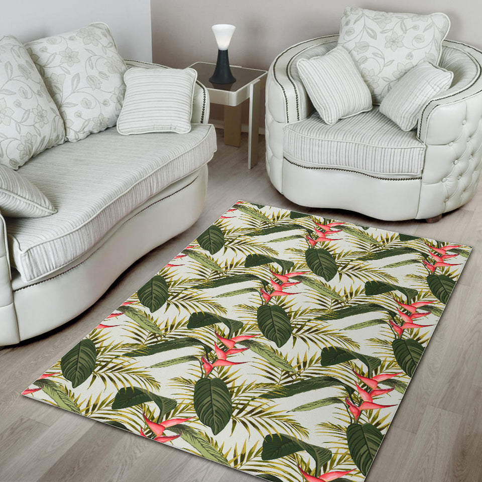 Heliconia Pattern Area Rug