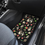 Raccoon Watermelon Pattern Front And Back Car Mats