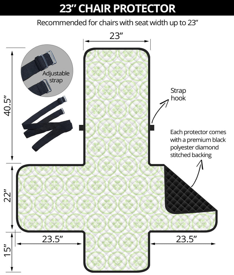 Cucumber pattern background Chair Cover Protector