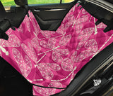 Beautiful Dragonfly Pink Background Dog Car Seat Covers