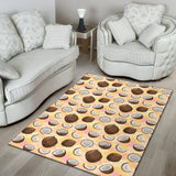 Coconut Pattern Print Design 05 Area Rug