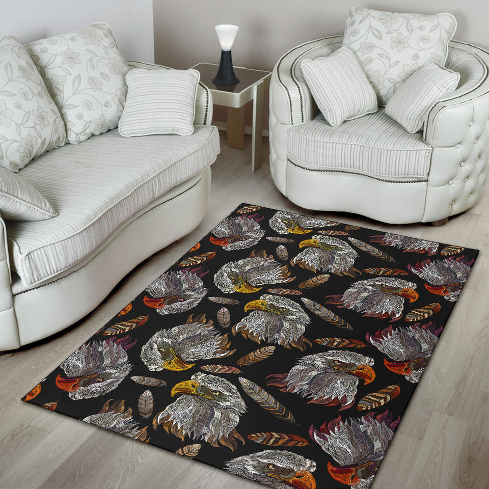 Eagle Pattern Print Design 05 Area Rug