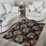 Eagle Pattern Print Design 05 Area Rug