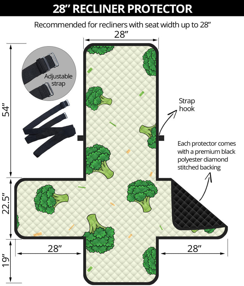 Broccoli pattern Recliner Cover Protector
