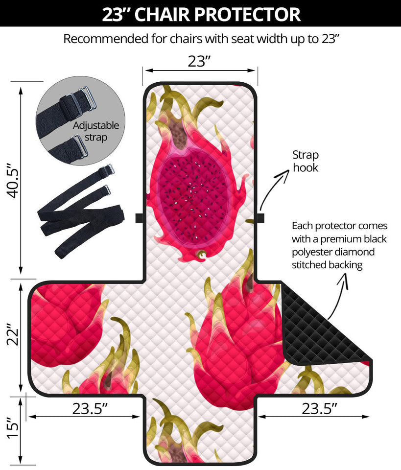 dragon fruits design pattern Chair Cover Protector