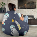 Cute Sloth Astronaut Star Planet Rocket Pattern Bean Bag Cover