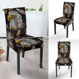 Eagle Pattern Print Design 05 Dining Chair Slipcover