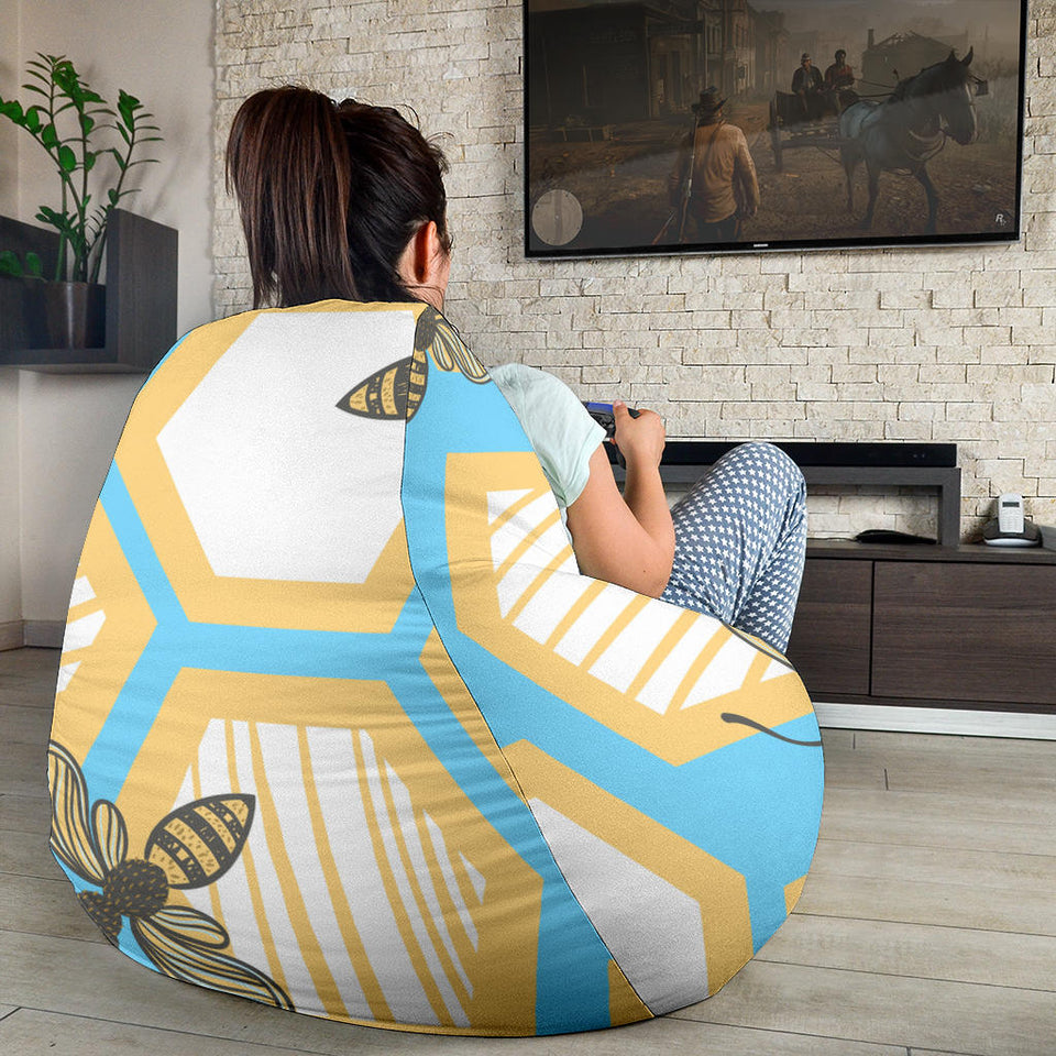 Bee Honeycomb Pattern Bean Bag Cover