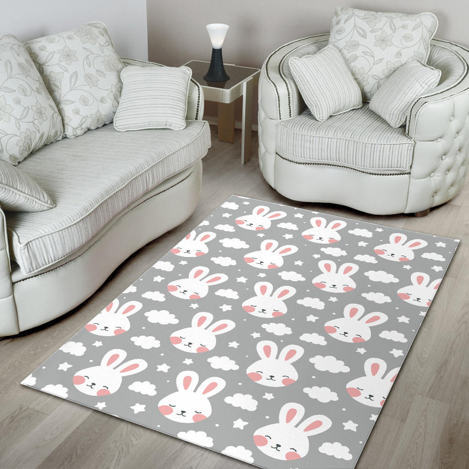 Rabbit Cloud Pattern Area Rug