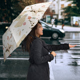 Beautiful Japanese Cranes Pattern Umbrella