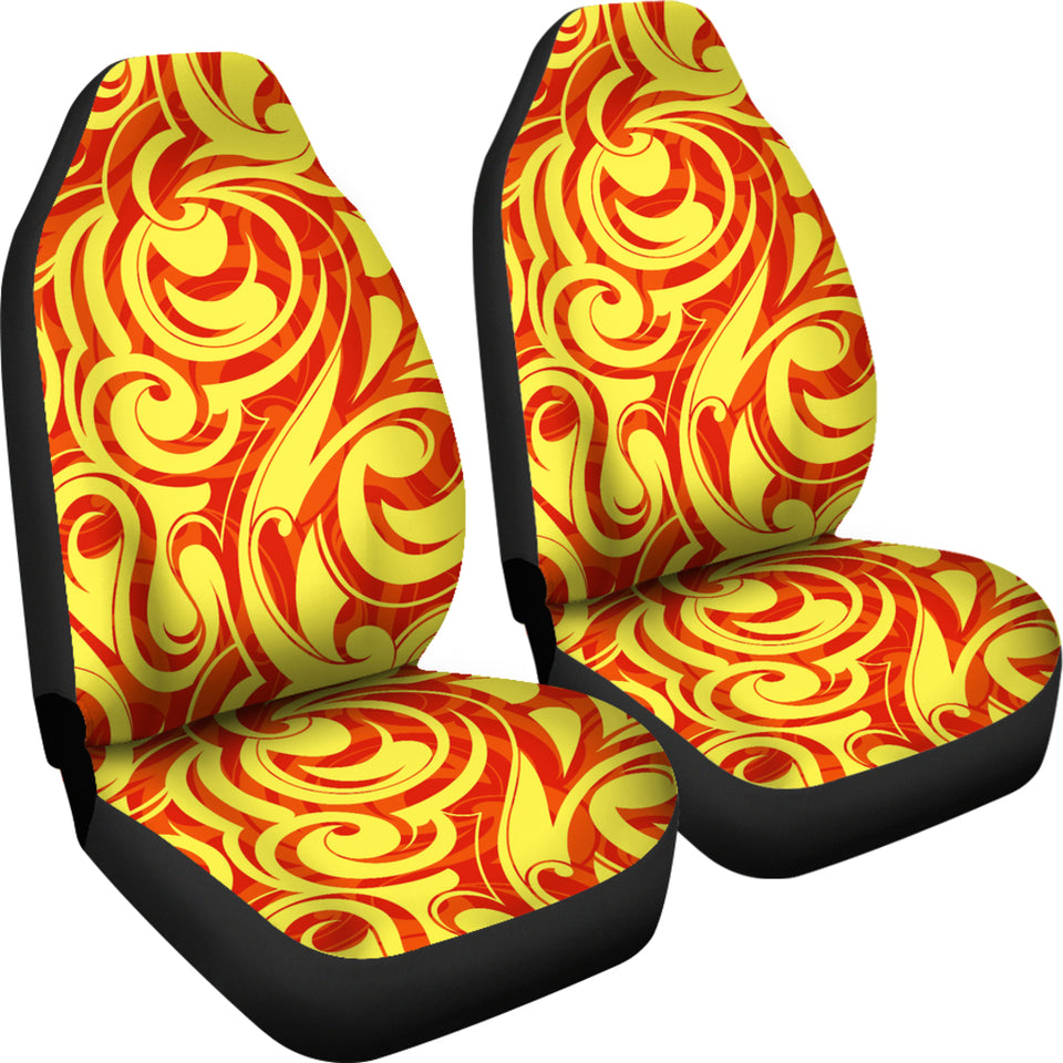 Fire Flame Design Pattern Universal Fit Car Seat Covers