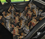 Chameleon Lizard Tropical Leaves Palm Tree Dog Car Seat Covers