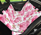 Pink Purple Orchid Pattern Background Dog Car Seat Covers