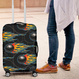 Bowling Balls Flame Pattern Luggage Covers