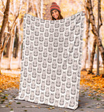 Hippopotamus Pattern Print Design 05 Premium Blanket