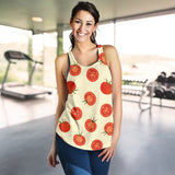 Tomato dot background Women Racerback Tank Top