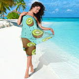 Kiwi Blue Background Sarong