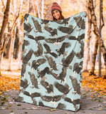 Eagle Pattern Print Design 01 Premium Blanket
