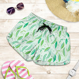 Green Peas Pattern Print Design 01 Women Shorts
