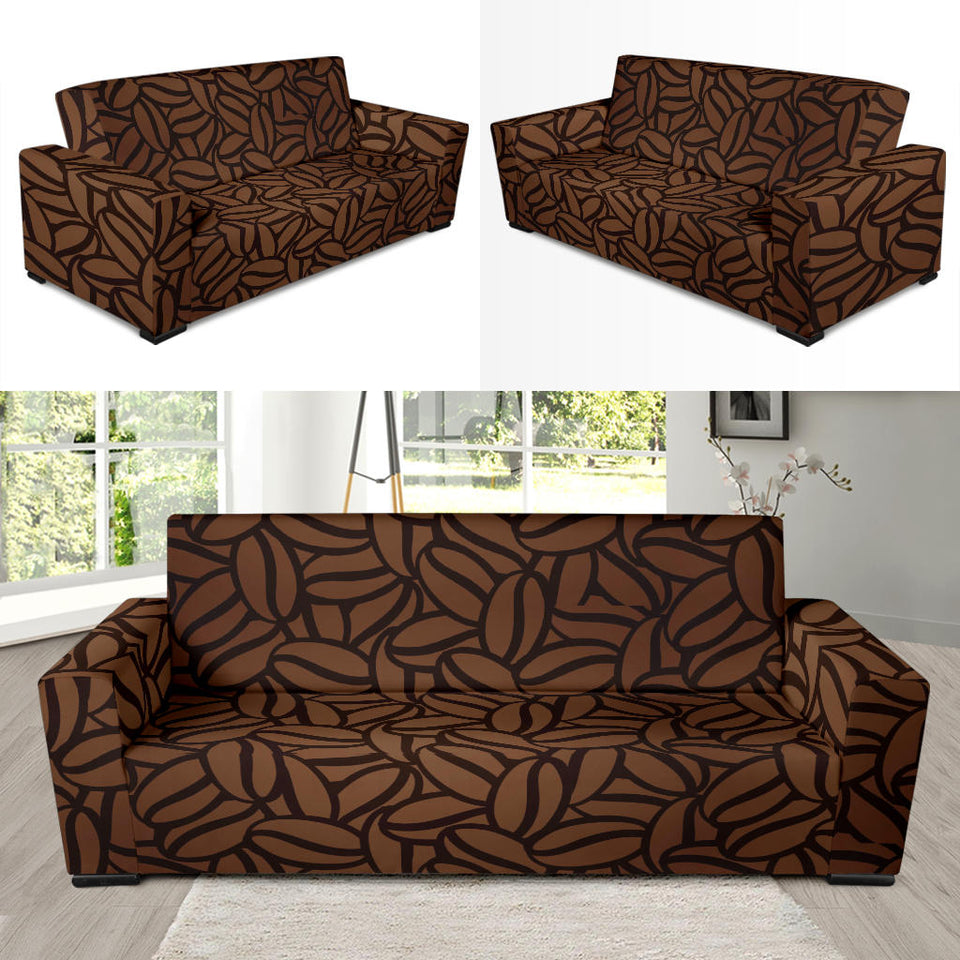 Coffee Bean Pattern Sofa Slipcover