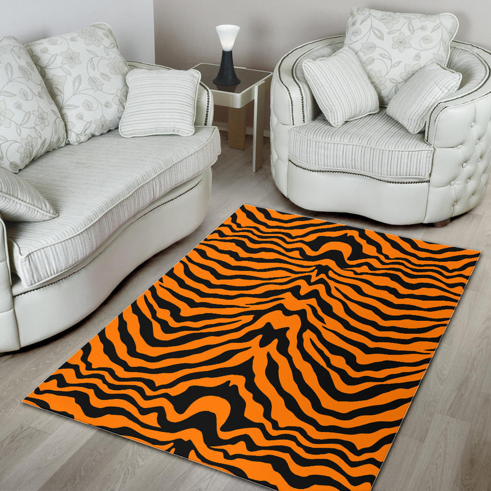 Bengal Tigers Skin Print Pattern Area Rug