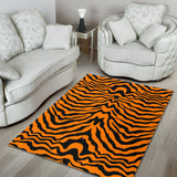 Bengal Tigers Skin Print Pattern Area Rug