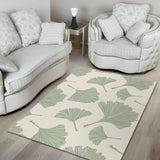 Ginkgo Leaves Pattern Area Rug