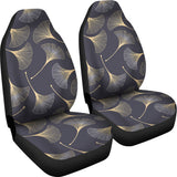 Gold Ginkgo Leaves Universal Fit Car Seat Covers