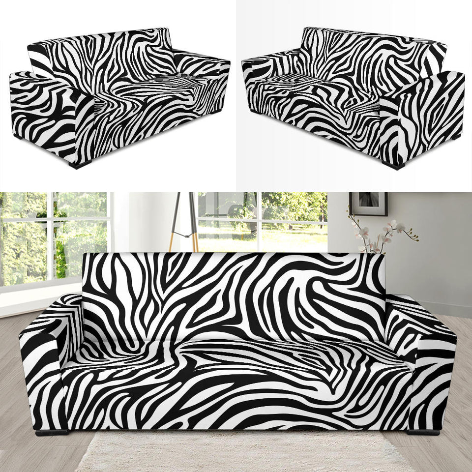 Zebra Skin Pattern Sofa Slipcover