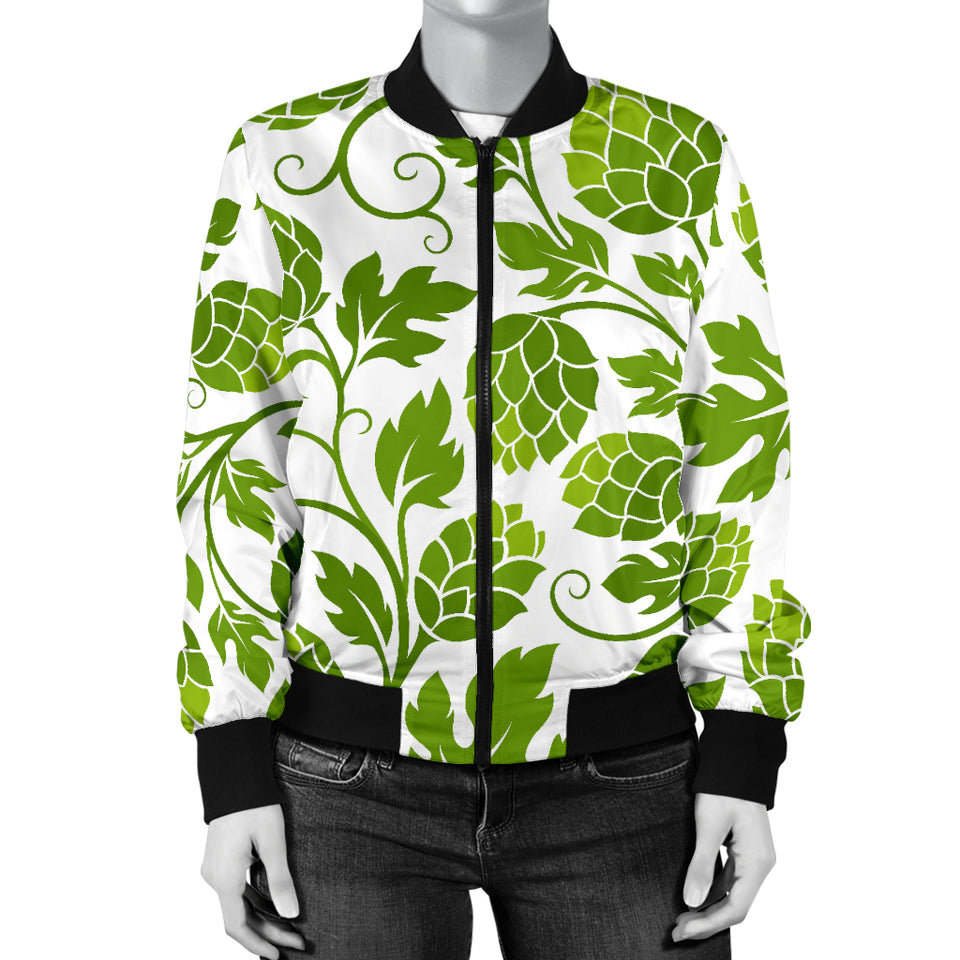 Hop Design Pattern Women'S Bomber Jacket