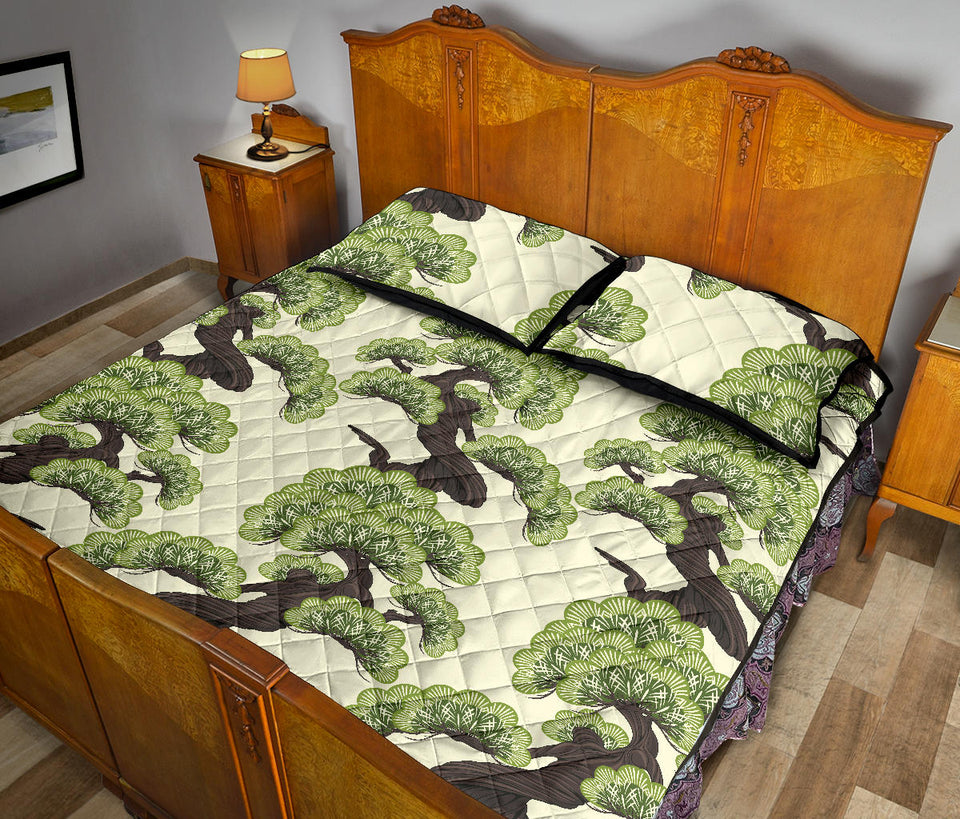 Bonsai pattern Quilt Bed Set
