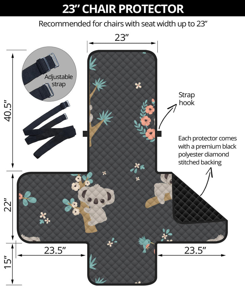 Cute koala pattern Chair Cover Protector