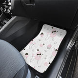 Poodle Dog Rose Cake Pattern Front And Back Car Mats