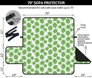 Hop pattern background Sofa Cover Protector