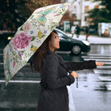 Hand Drawn Butterfly Rose Umbrella