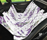 Lavender Flower Design Pattern Dog Car Seat Covers