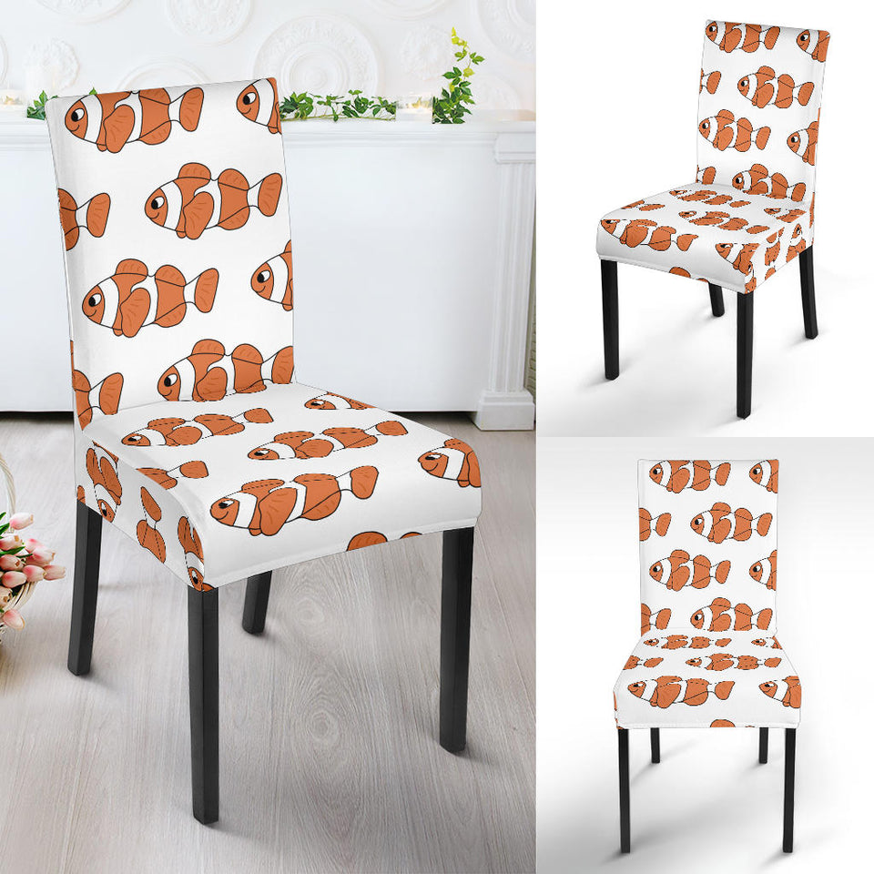 Clown Fish Pattern Print Design 05 Dining Chair Slipcover