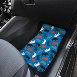 Colorful Rhino Pattern Front Car Mats