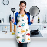 Colorful Helicopter Pattern Adjustable Apron