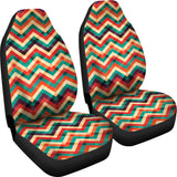 Zigzag  Chevron Colorful Pattern  Universal Fit Car Seat Covers