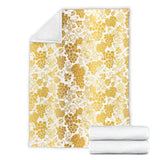 Gold Grape Pattern Premium Blanket
