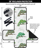 Chameleon lizard pattern Recliner Cover Protector