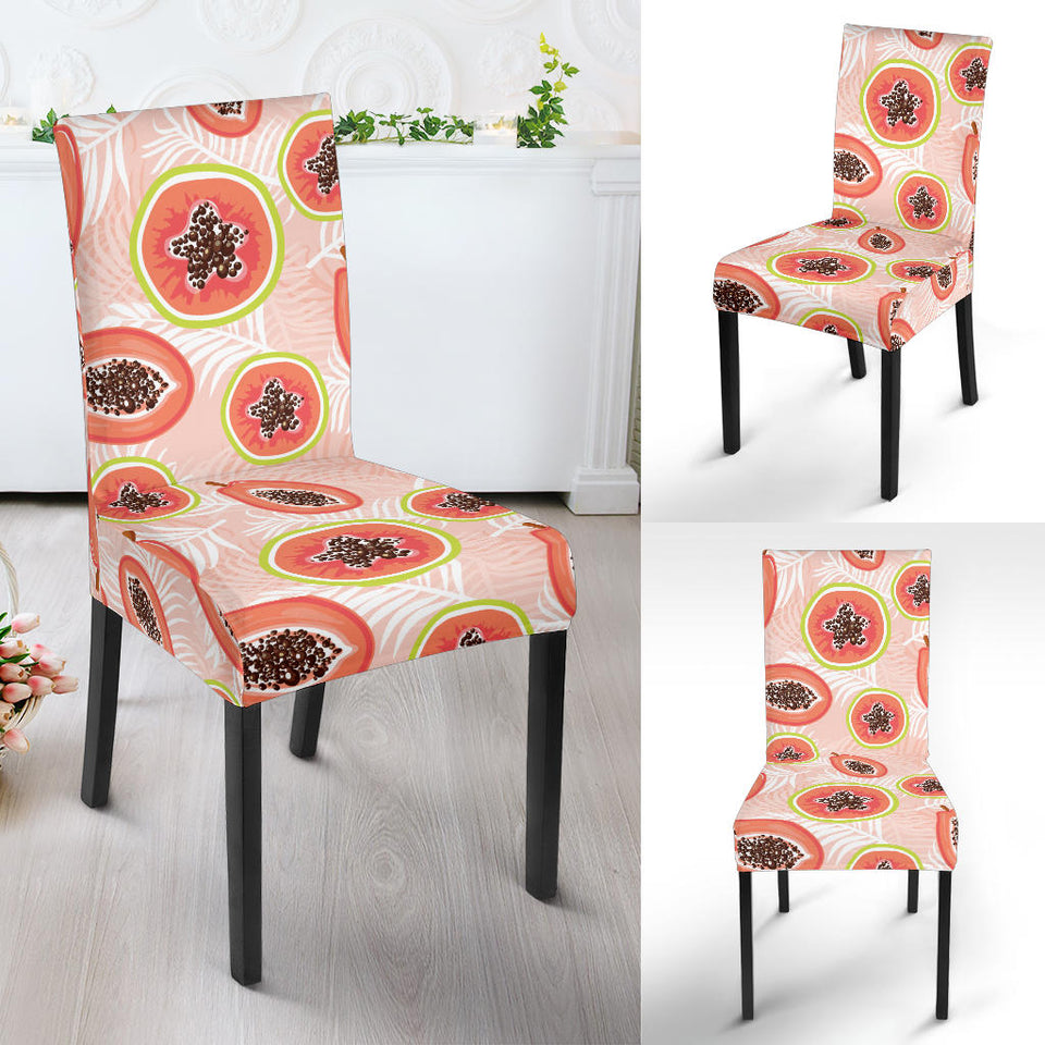 Papaya Leaves Pattern Dining Chair Slipcover
