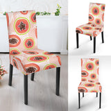 Papaya Leaves Pattern Dining Chair Slipcover