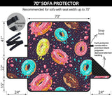 Colorful donut glaze pattern Sofa Cover Protector